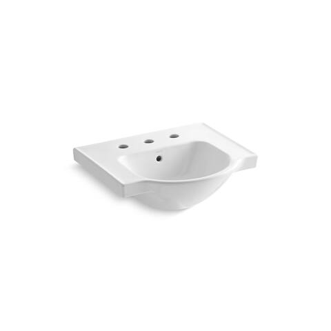 Kohler Veer 21" Widespread Sink Basin White (K-5247-8-0)