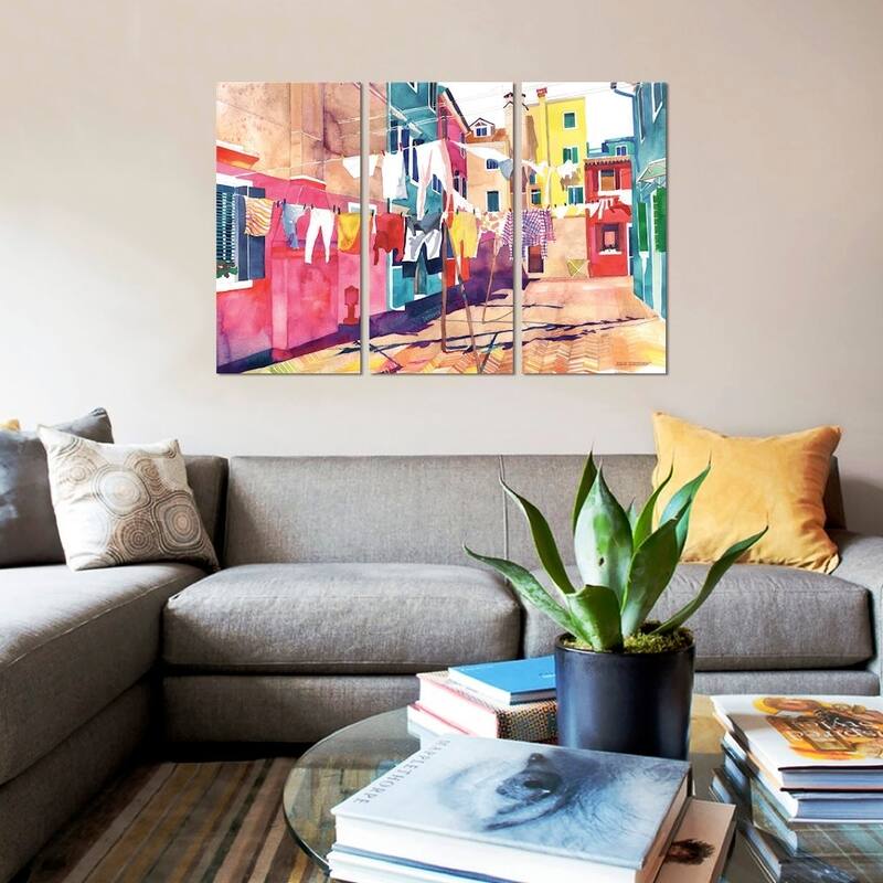 iCanvas "Laundry In Venice" by Maja Wronska Canvas Print