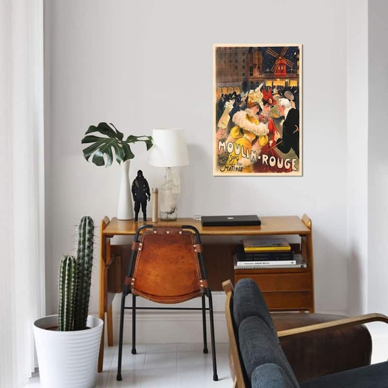 iCanvas "Le Moulin Rouge Advertisement, 1900" by E. Paul Villefroy Canvas Print