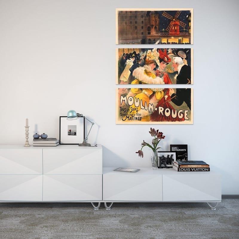 iCanvas "Le Moulin Rouge Advertisement, 1900" by E. Paul Villefroy Canvas Print