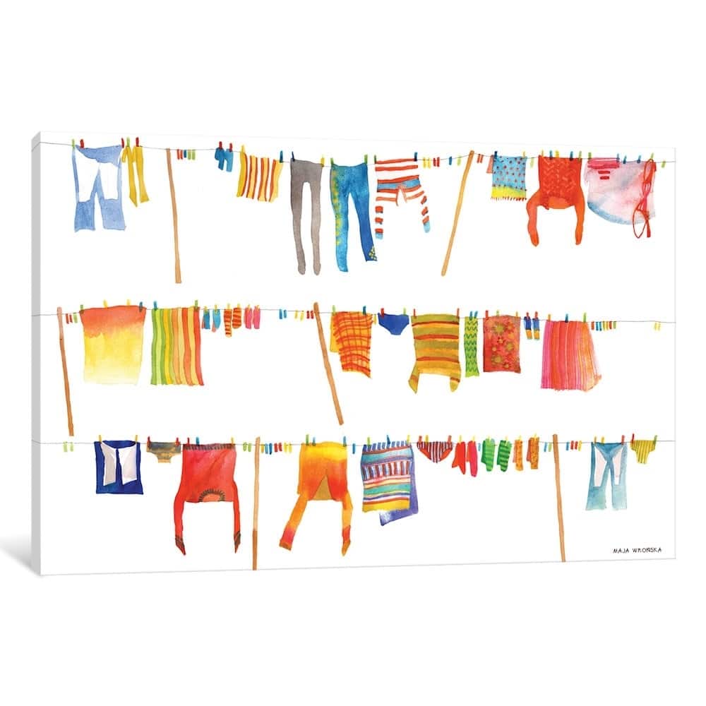 iCanvas "Laundry" by Maja Wronska Canvas Print