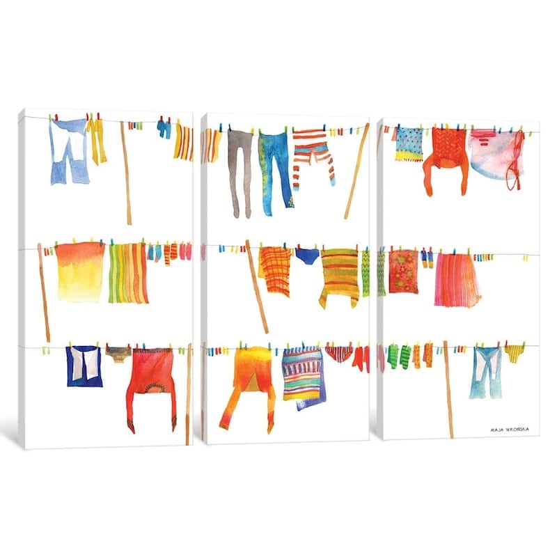 iCanvas "Laundry" by Maja Wronska Canvas Print