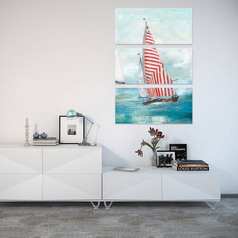 iCanvas "Red Sails" by Allison Pearce Canvas Print