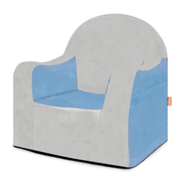 Shop P Kolino Little Reader Grey Slip Cover Chair Free