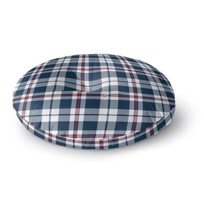 PATRIOTIC PLAID Floor Pillow By Kavka Designs