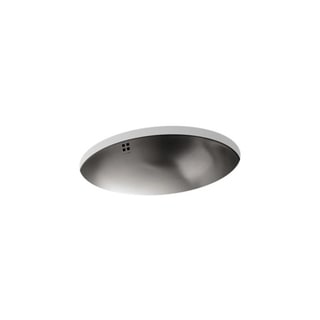 Kohler Bachata® Drop-In/Undermount Bathroom Sink with Luster Finish And Overflow (K-2609-SU-NA)