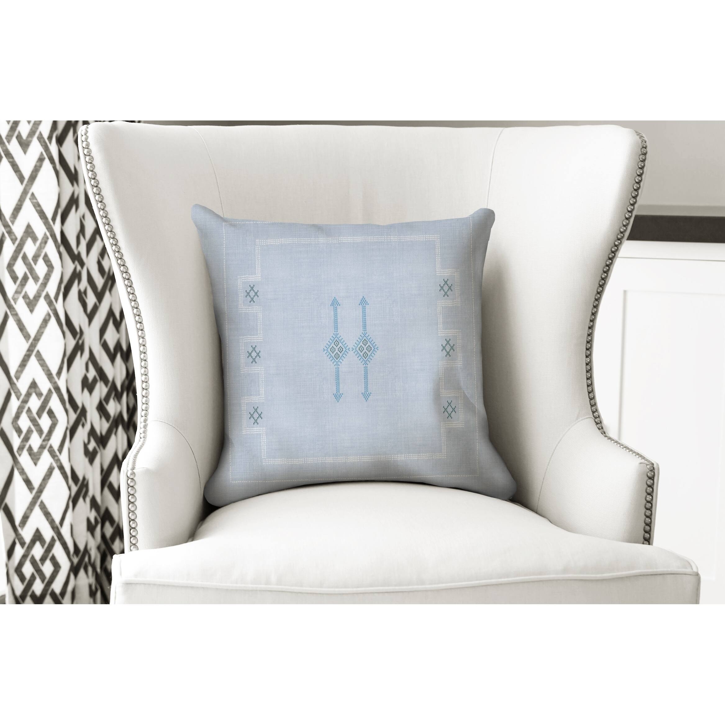 Cactus Silk Light Blue Accent Pillow By Kavka Designs - Bed Bath ...