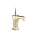 preview thumbnail 1 of 2, Margaux Lever Handle Single Hole Bathroom Sink Faucet Gold Finish/Brushed - Transitional/Modern & Contemporary