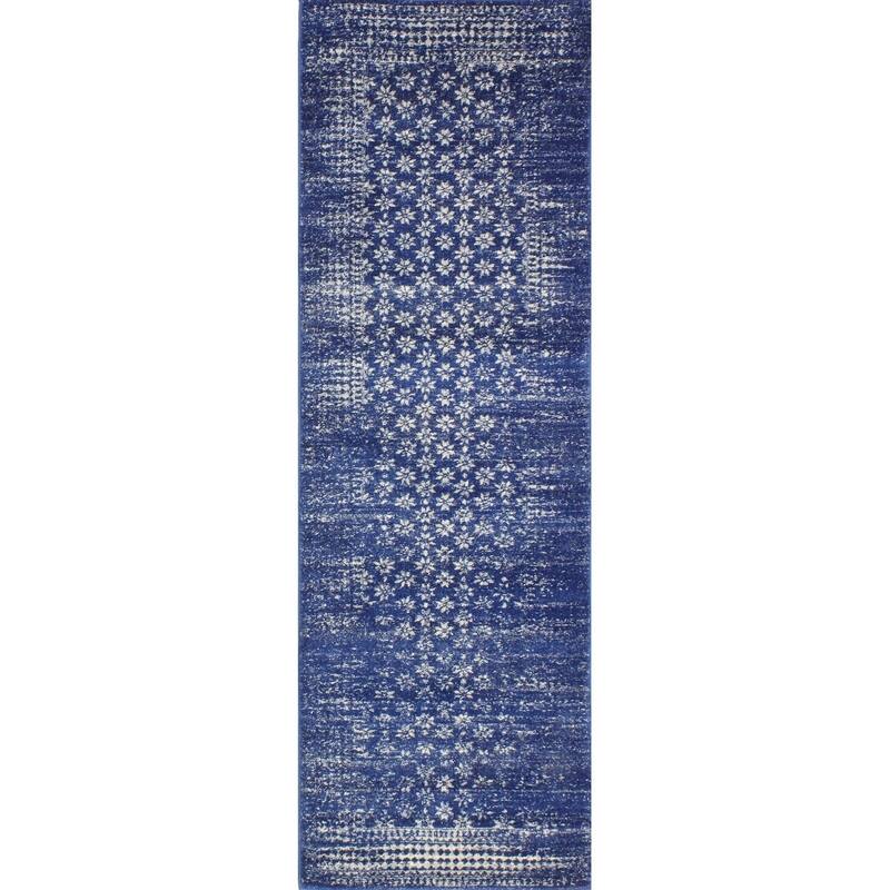 Bashian Audrey Transitional Distressed Floral Dot Area Rug