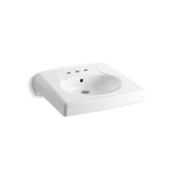 Shop Brenham Wall Mount 4 Inch Centerset Faucet Holes Bathroom