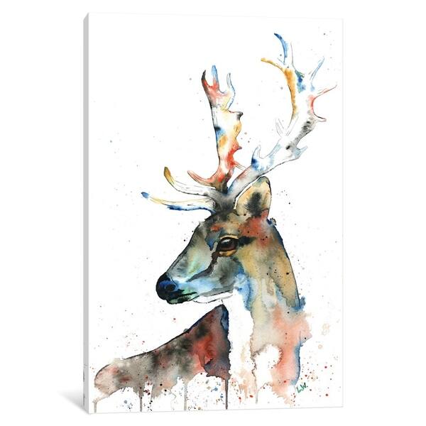 Shop Icanvas Fallow Deer By Lisa Whitehouse Canvas Print Free