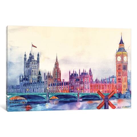 iCanvas "Sunset in London I" by Maja Wronska Canvas Print