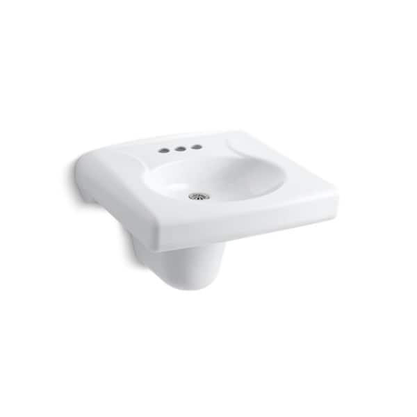 Kohler Brenham™ Commercial Bathroom Sink with 4" Centerset Faucet Holes ...