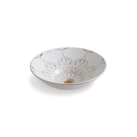 Kohler Caravan® Persia Conical Bell® Vessel Bathroom Sink White (K-14223-SR2-0)