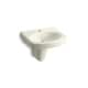 preview thumbnail 2 of 0, Kohler Pinoir® Wall-Mount Bathroom Sink with Single Faucet Hole White (K-2035-1-0)