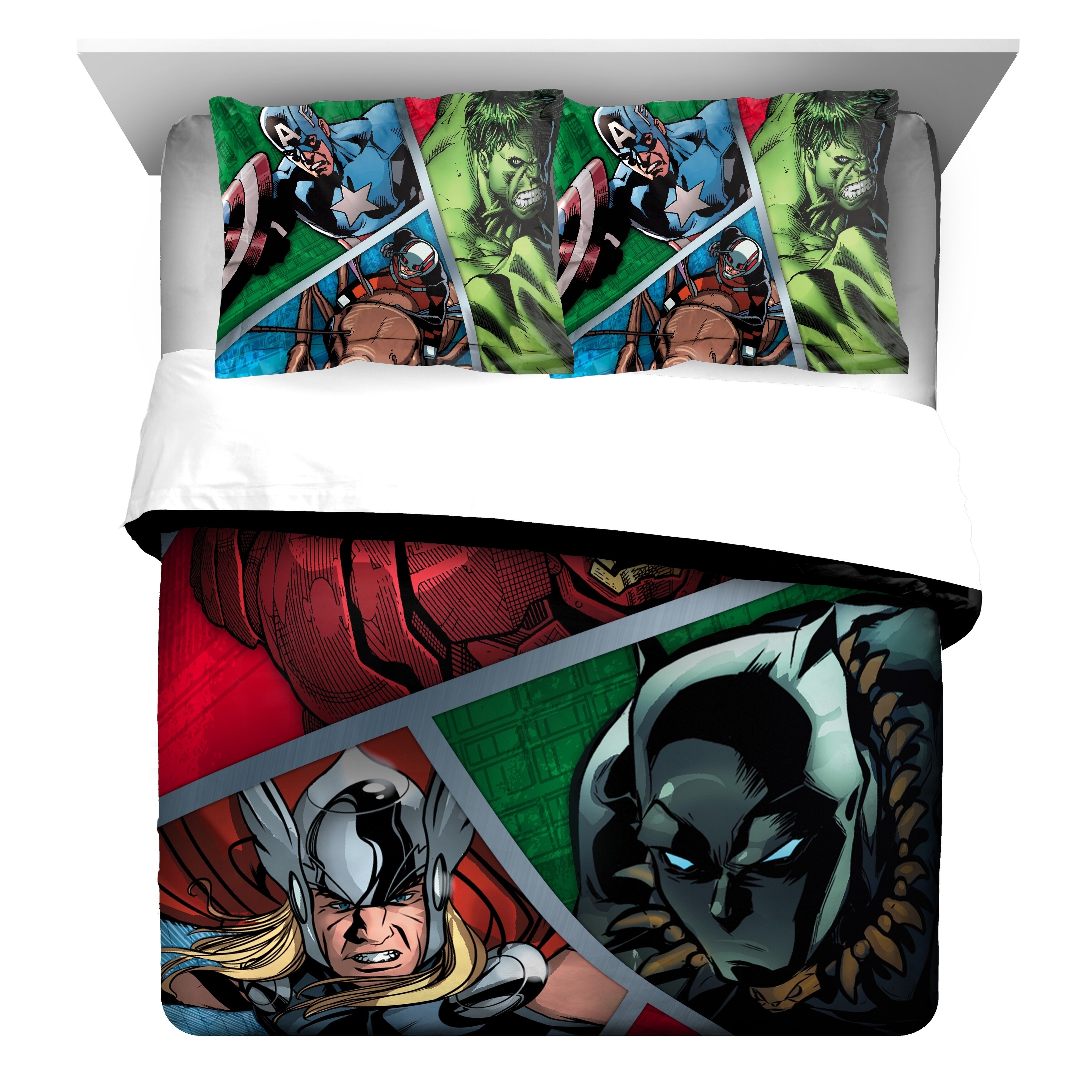 Shop Marvel Avengers Metal Full Queen Reversible Comforter Sham