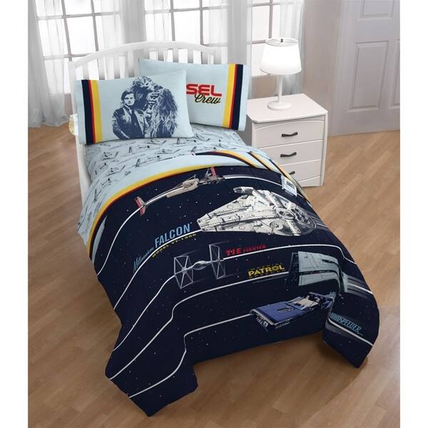 Shop Star Wars Han Solo Vehicle Stripe Reversible Twin Comforter