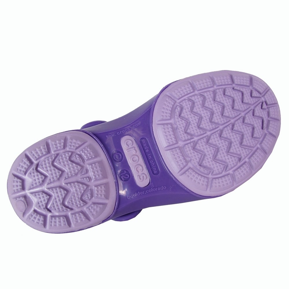 kids purple crocs