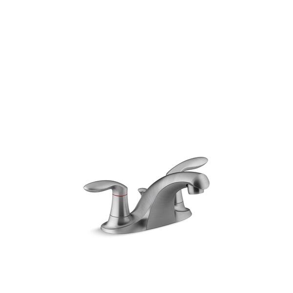 Shop Kohler Coralais Brushed Chrome Lift Rod Centerset Bathroom