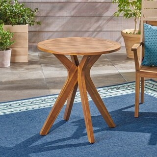 Stamford Outdoor Bistro Table with X Legs by Christopher Knight Home