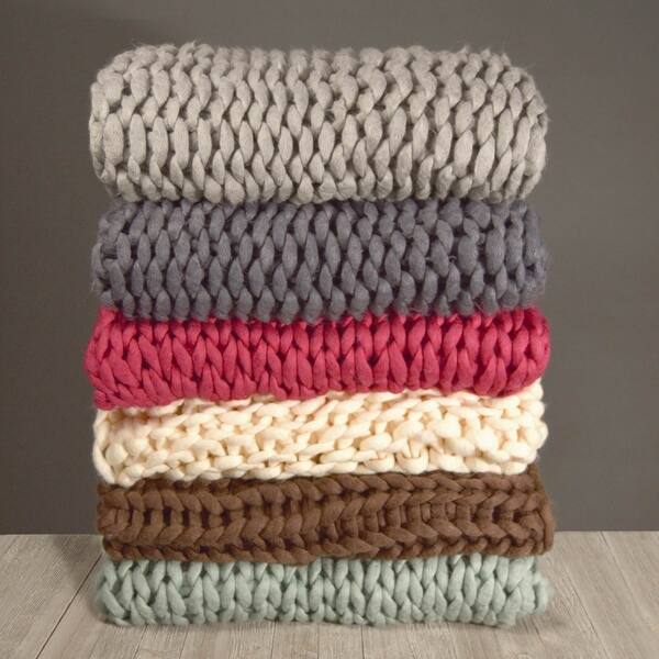 Shop Your Lifestyle Chunky Knitted Throw On Sale Free