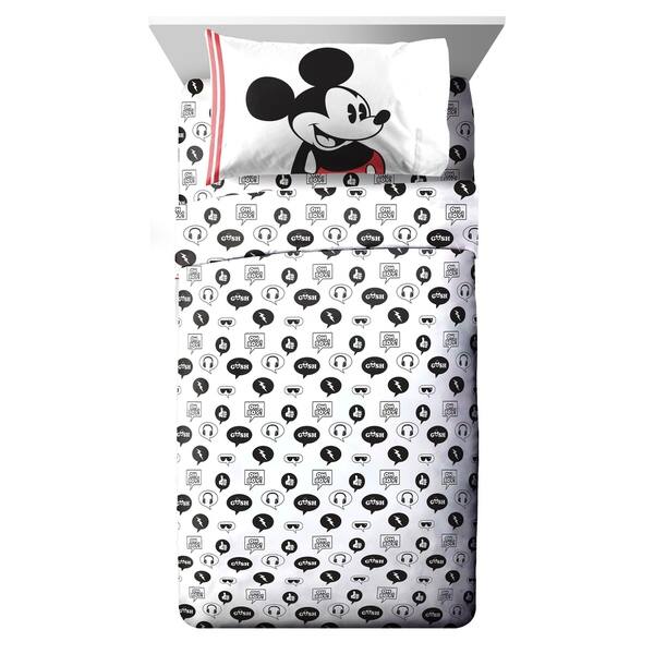 Shop Disney Mickey Mouse Jersey Classic 3 Piece Twin Sheet Set