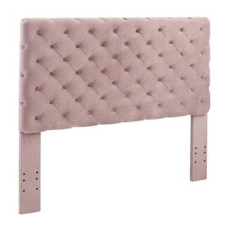 Pink Headboards Online At Our Best Linon Veronica Blush Upholstered Full Queen Headboard