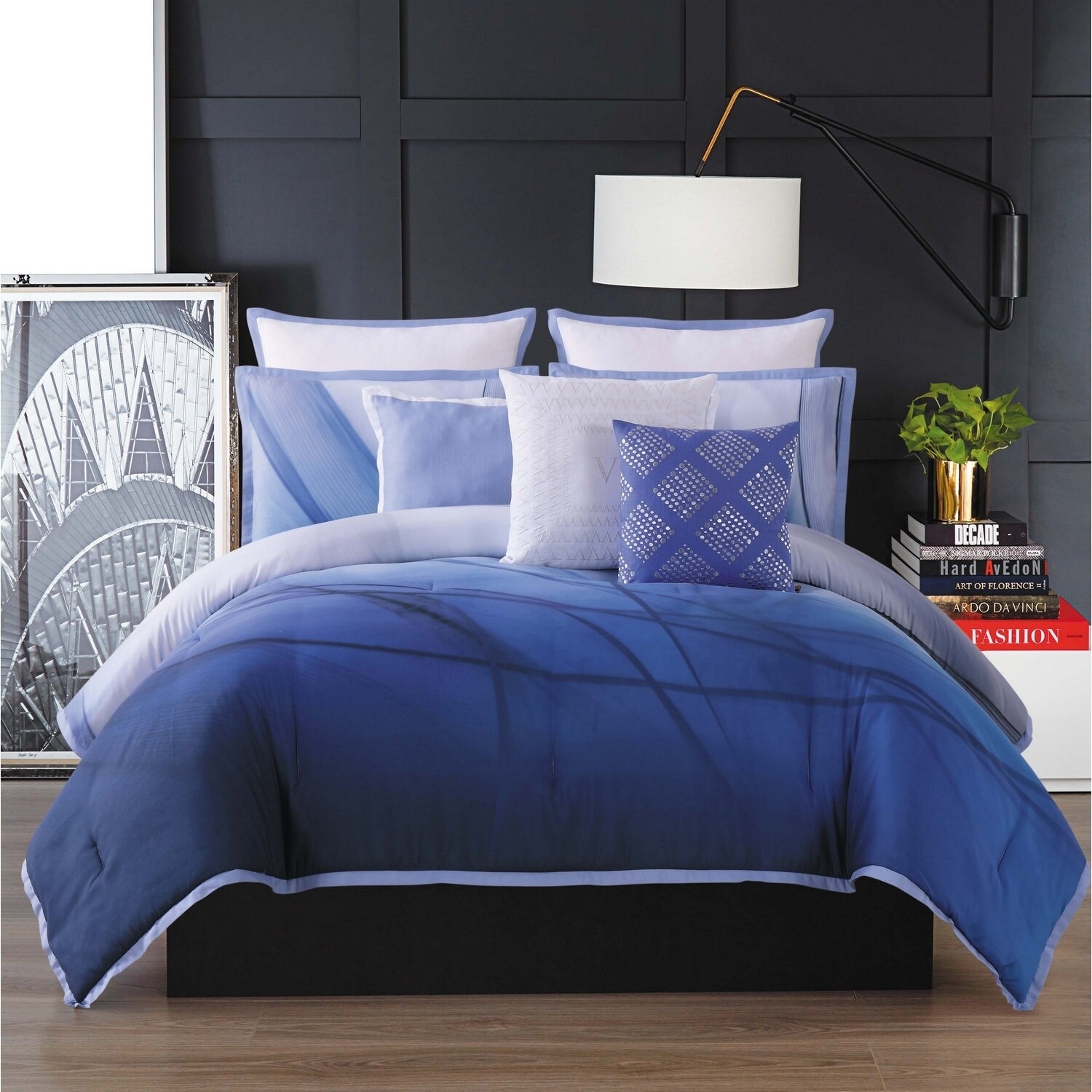 Shop Vince Camuto Talia Abstract 3 Piece Duvet Cover Set Free