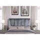 Chic Home Anwar Velvet Upholstered Vertical Striped Headboard - Bed ...