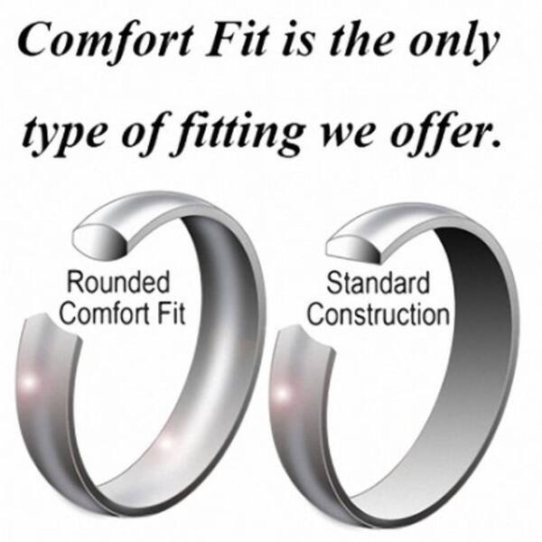 R317 TT S.Steel Engagement Wedding Band Comfort fit Ring Coose Colour