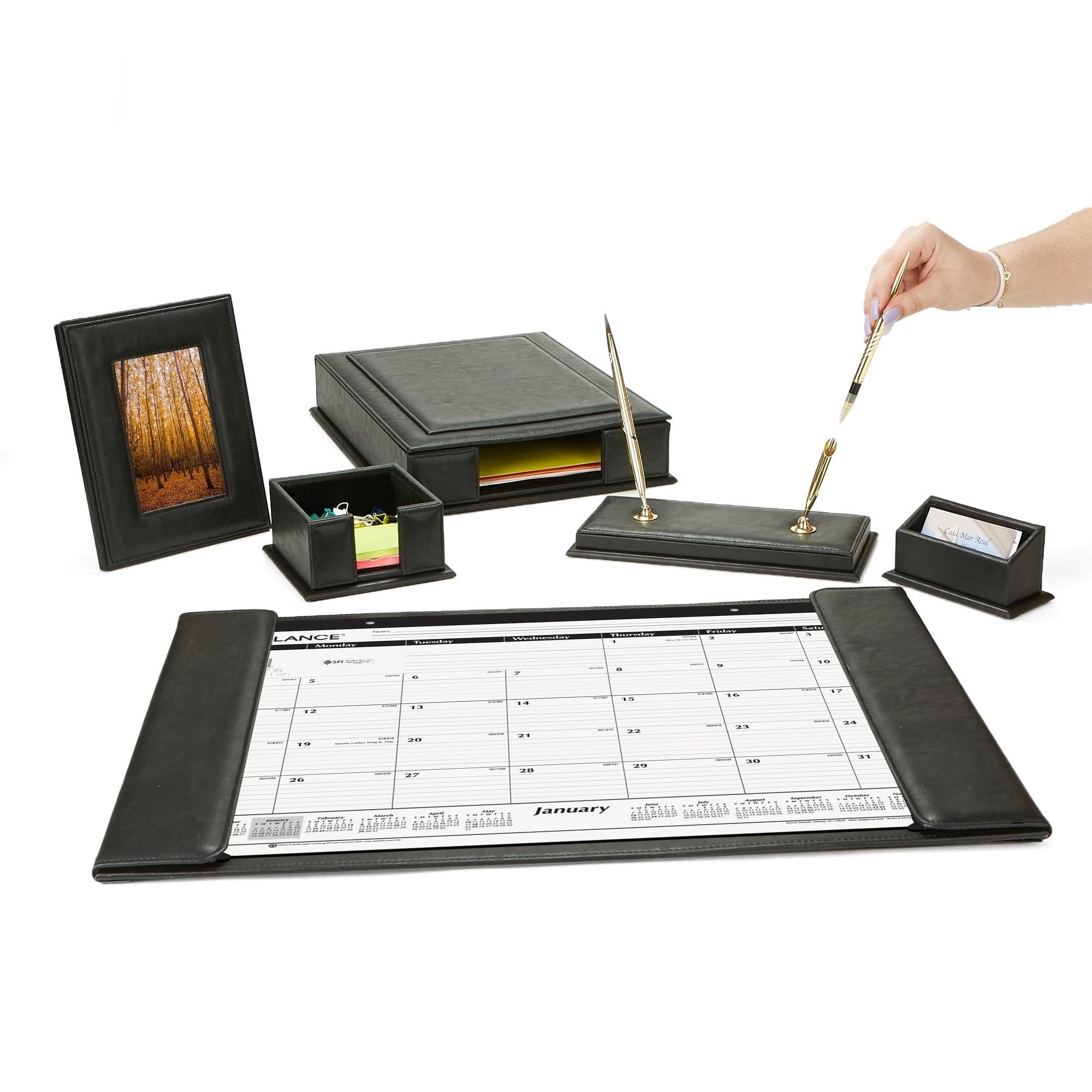 Shop Mind Reader Desk Set Calendar Holder Card Holder Memo