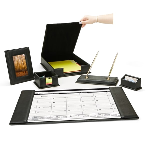 Mind Reader Desk Set, Calendar Holder, Card Holder, Memo Holder, File ...
