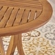 preview thumbnail 8 of 8, Hermosa Outdoor 47" Round Dining Table by Christopher Knight Home - 30"H x 47.25"W x 47.25"D