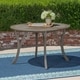 preview thumbnail 1 of 8, Hermosa Outdoor 47" Round Dining Table by Christopher Knight Home - 30"H x 47.25"W x 47.25"D Grey