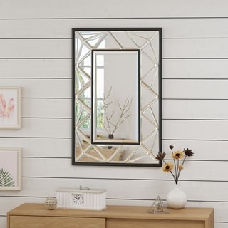 Avita Glam Wall Mirror by Christopher Knight Home - Clear