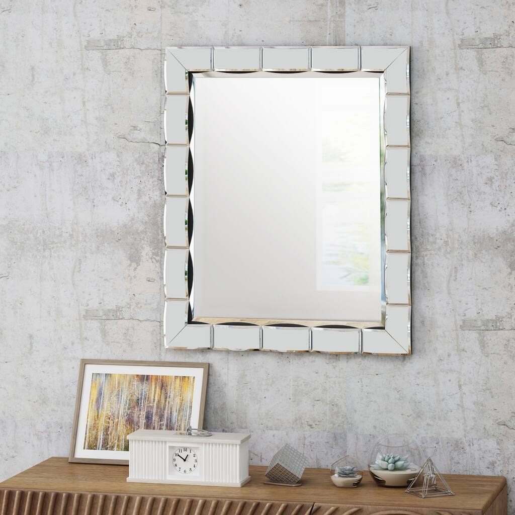 Abelia Glam Wall Mirror by Christopher Knight Home - 27.25" W x 32.75" L