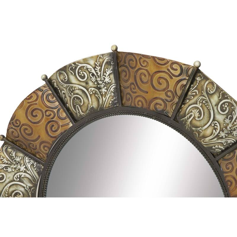 The Curated Nomad Lotta Decorative Metal Mirror