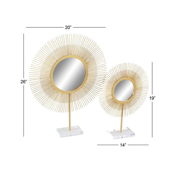 Shop Carson Carrington Orivesi 2 Piece Modern Gold Iron Acrylic