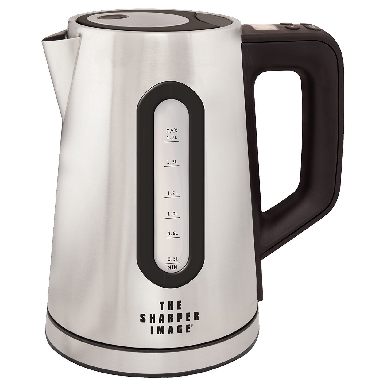 Farberware 1.7 Liter Electric Kettle, Double Wall Stainless Steel and Black, Size: 1.7 Large