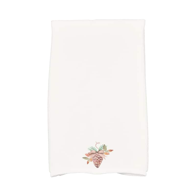 Natural Ornament 18 x 30 Inch Holiday Print Hand Towel