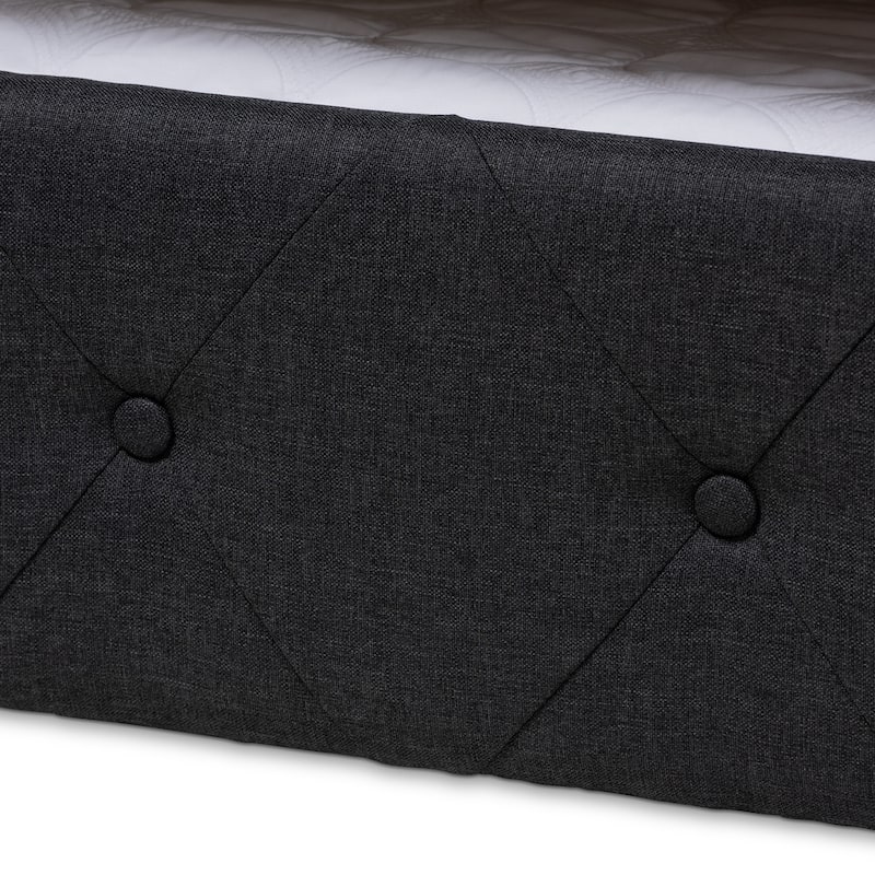 Gracewood Hollow Erdrich Upholstered Daybed with Trundle