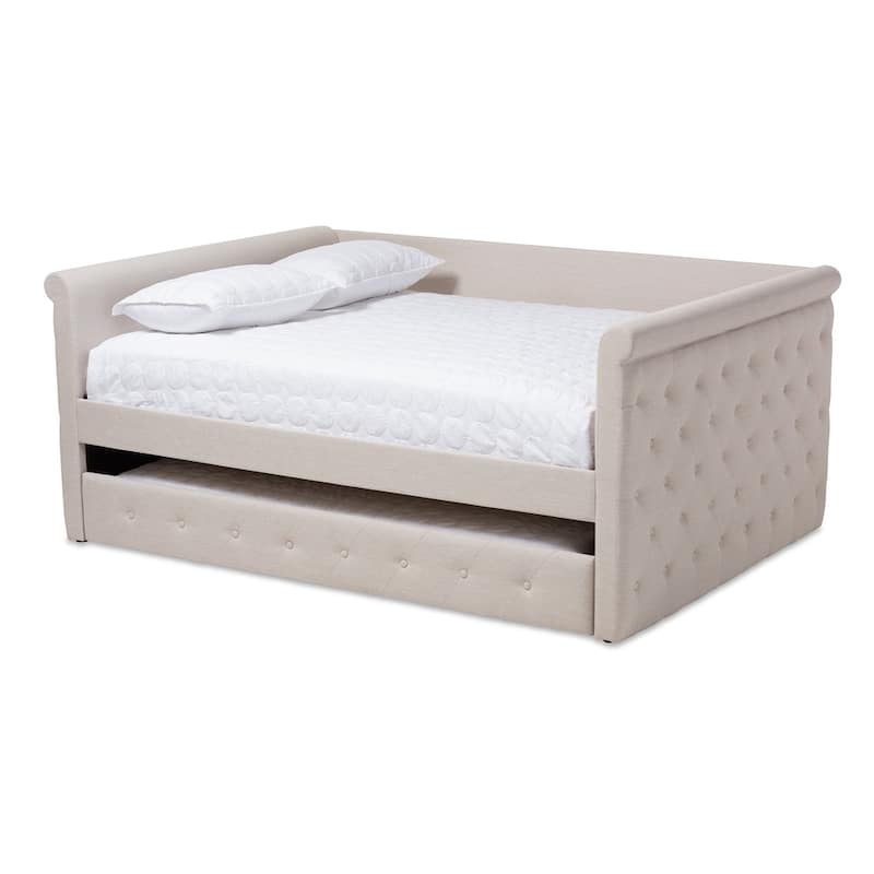 Gracewood Hollow Erdrich Upholstered Daybed with Trundle