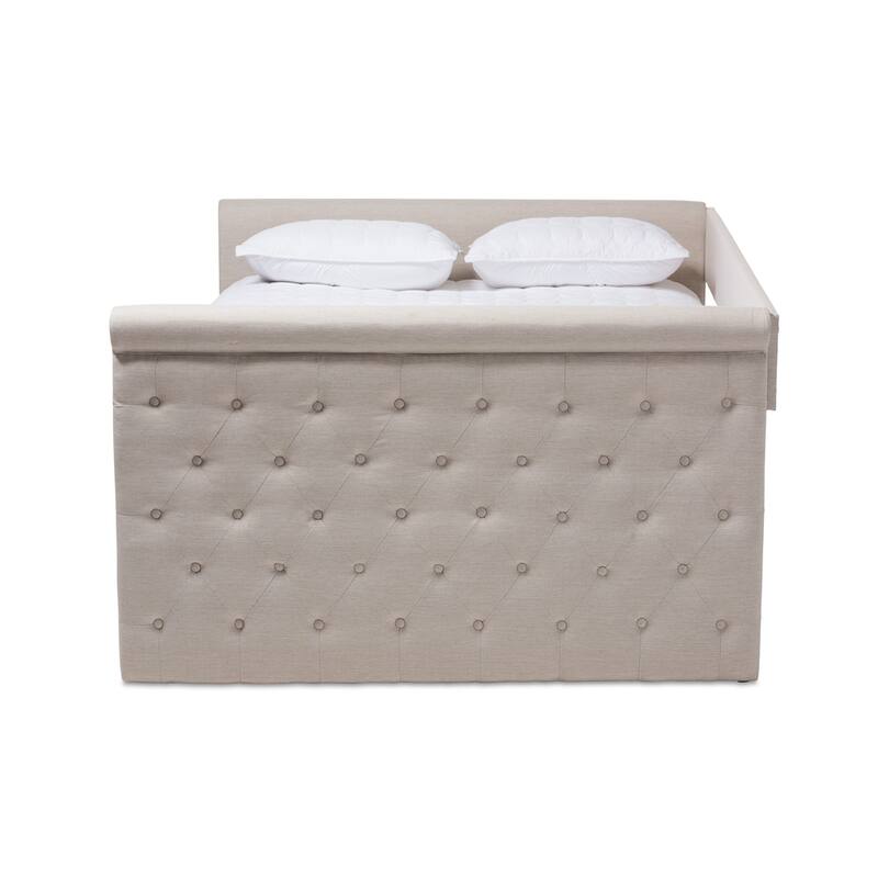 Gracewood Hollow Erdrich Upholstered Daybed with Trundle