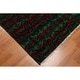 preview thumbnail 5 of 6, Funky Abstract Psychedelic Print Oriental Area Rug - Green/Red - 6' x 9' - 6' x 9'