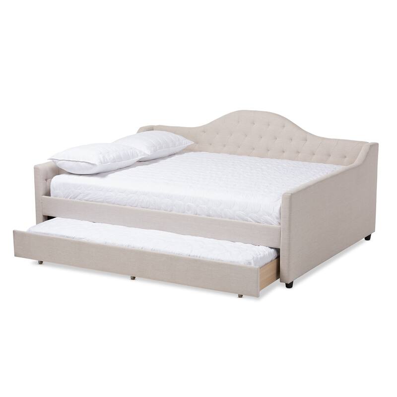 Eliza Contemporary Daybed with Pull-out Trundle by Baxton Studio
