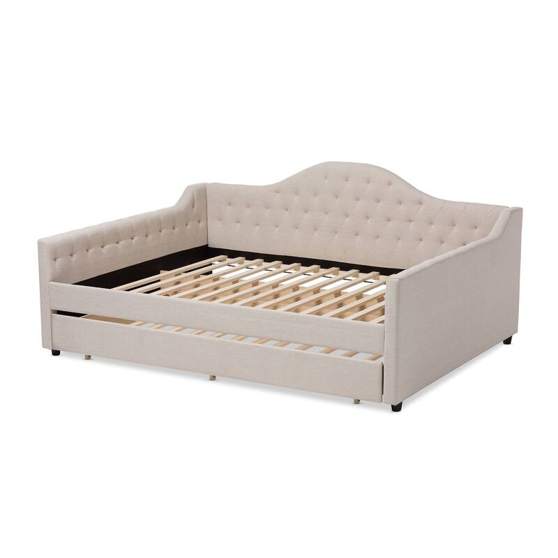 Eliza Contemporary Daybed with Pull-out Trundle by Baxton Studio