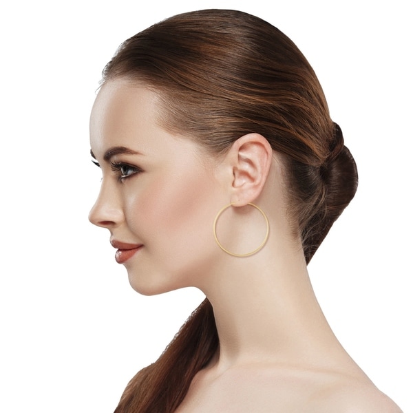 women's hoop earrings gold