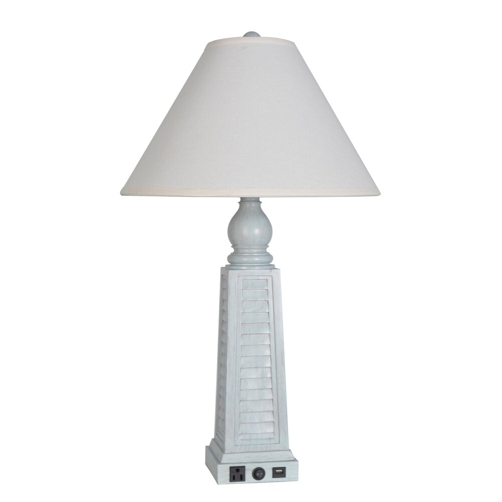 white coral table lamp