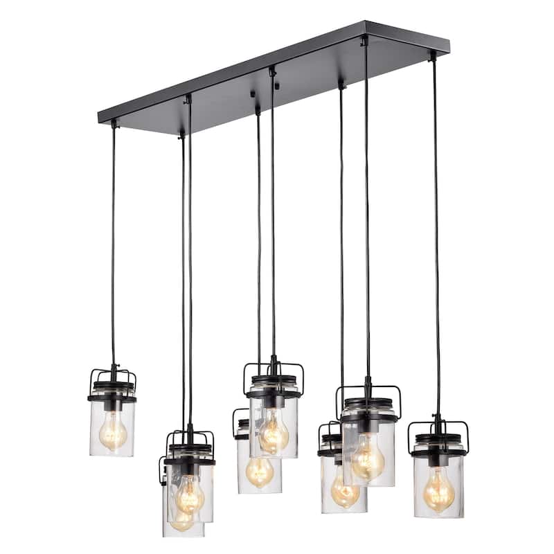 Margarita Oil Rubbed Bronze 8-Light Pendant with Clear Glass shade