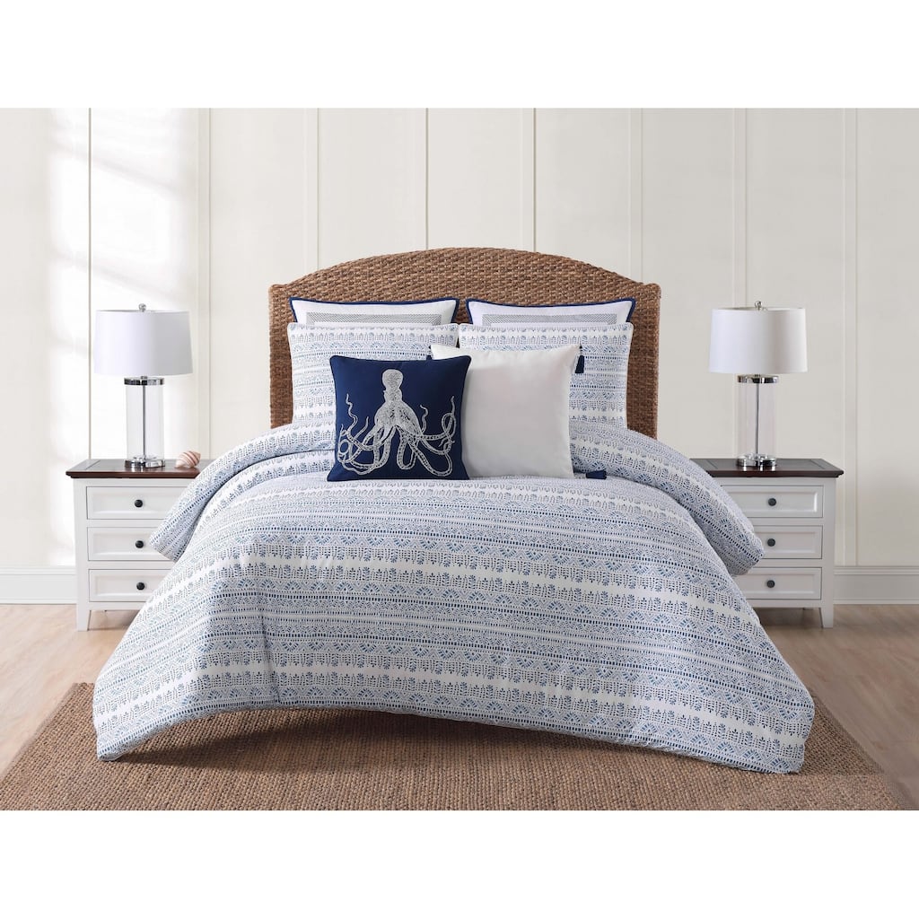 Oceanfront Resort Reef Point Printed 3 Comforter Set